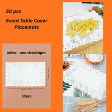 50White Paper Doilies Lace