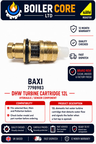 Baxi 7798983 dhw turbine - baxi,