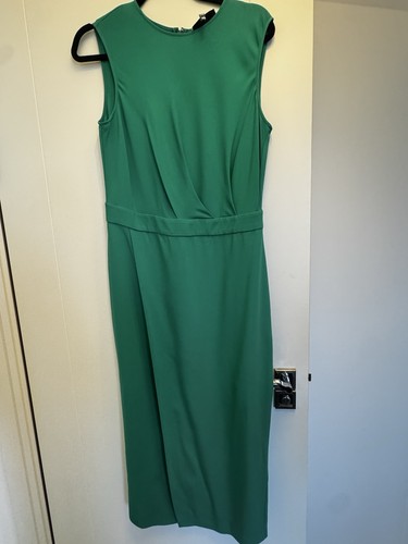 Reiss dress midi green - dress,