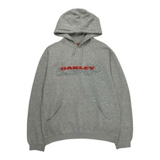 Vintage Oakley Hoodie Grey