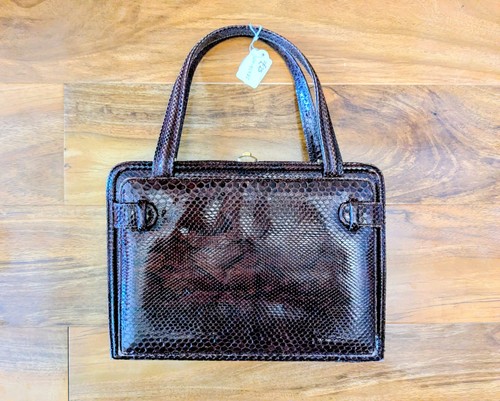 Vintage 1940s snake skin hand - vintage,