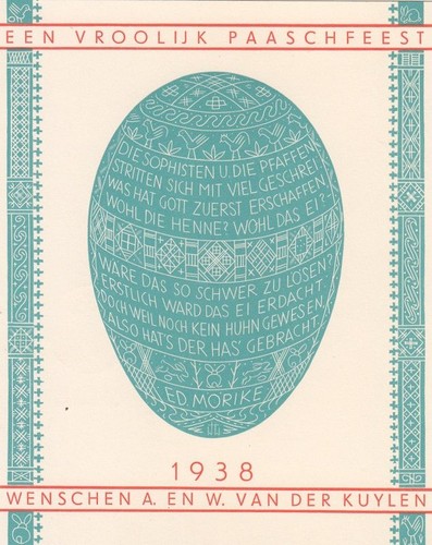Easter woodcut hubert - easter,