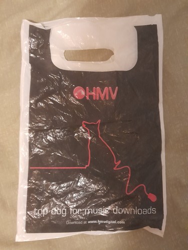Old hmv small plastic carrier - small,