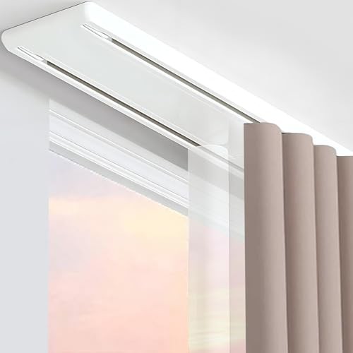 Double track curtain - double,
