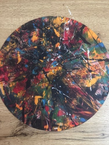 Paint splatter artwork - artwork, pollock