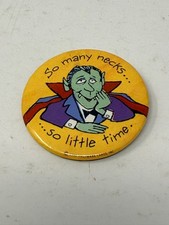 Hallmark Vampire Button Pin 1990 Collectible Halloween