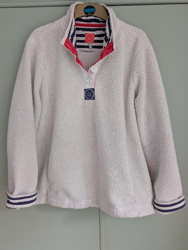Joules white fleece - white,