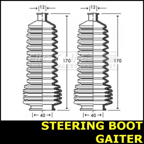 Steering boot gaiter - boot,