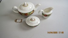Royal Doulton everyday Augustine fine china tea set - teapot, jug, sugar bowl