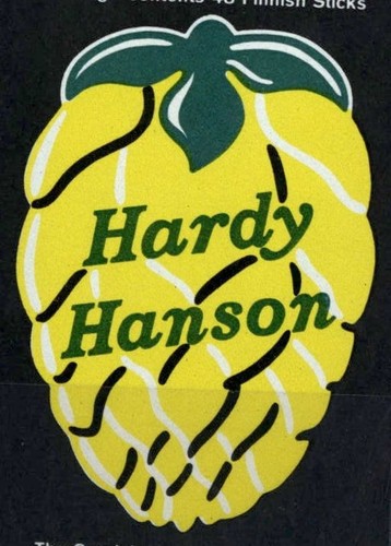 Hardy hanson matchbox label - hardy,