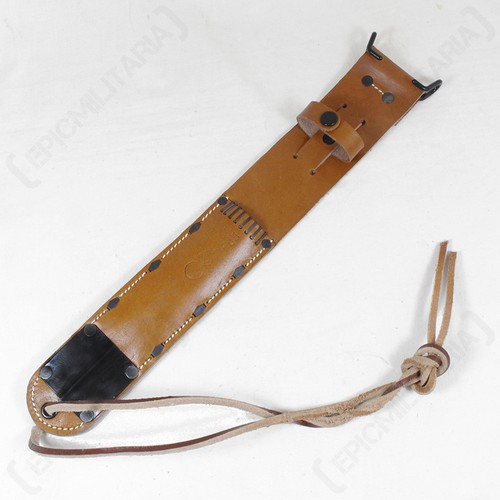 Brown leather sheath - brown,