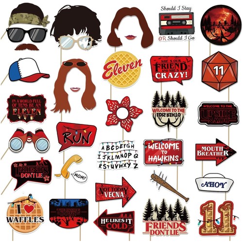 34pcs stranger things themed - 34pcs,