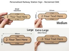 Personalised Railway Sign –