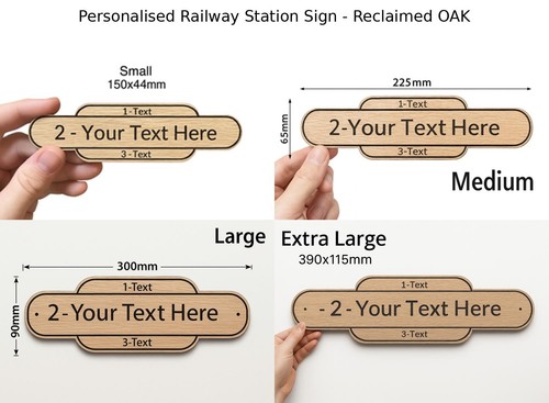 Personalised railway sign - railway, –