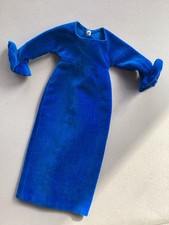 1960s Pedigree Sindy 'Miss Sindy' Blue Velvet Gown. Boxed Doll Outfit