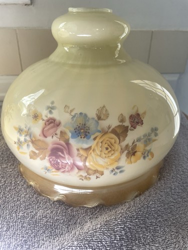 Vintage milk glass floral - milk,