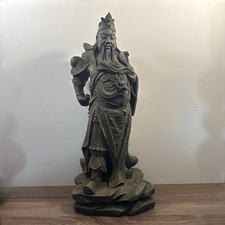 Vintage Guan Yu Resin Statue
