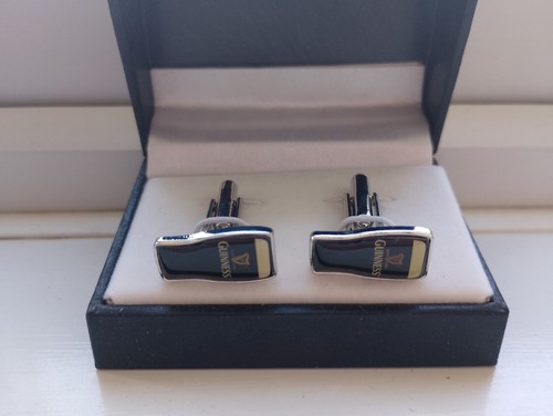 Guinness pint glass cufflinks - guinness,