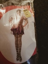 Fancy dress Costume Purple And Green Fairy With Wings And Tights