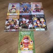 Set Of 7 Jean Greenhowe’s Knitted Doll Pattern Books 