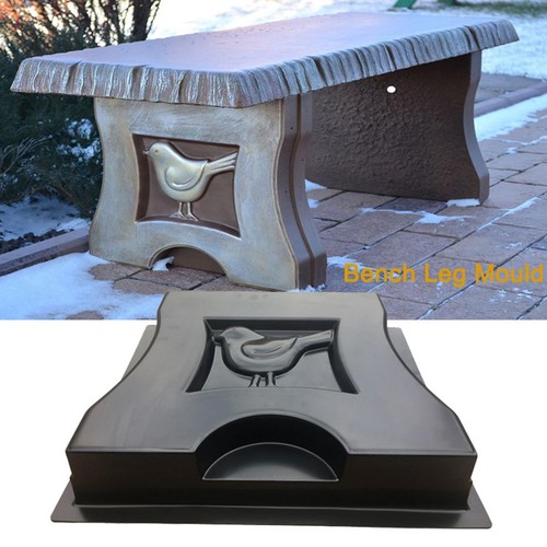 Plastic concrete bench leg - plastic,
