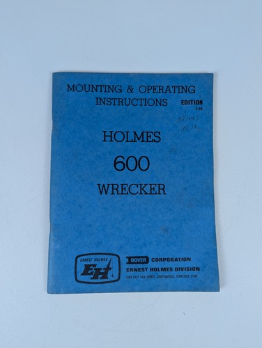 Holmes 600 wrecker mounting - holmes,