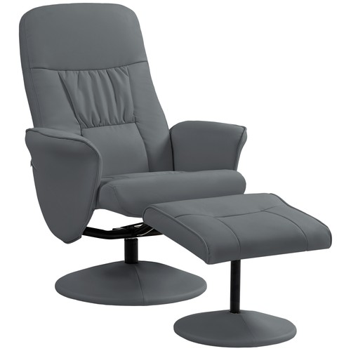Homcom swivel recliner with - homcom,