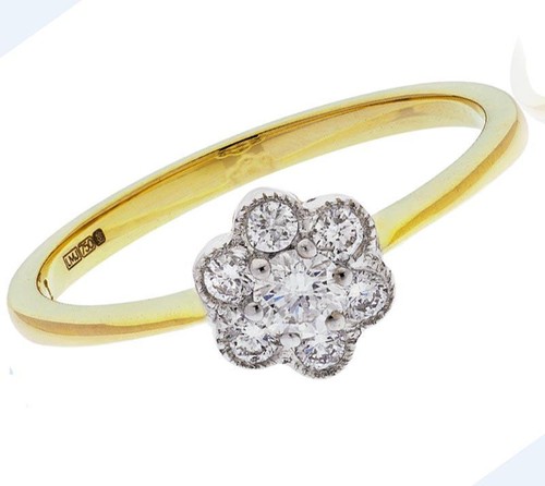 Diamond daisy cluster - diamond,