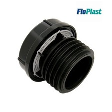 FloPlast AX110 External Air Admittance Valve 110mm Pushfit / 82mm Solvent Black
