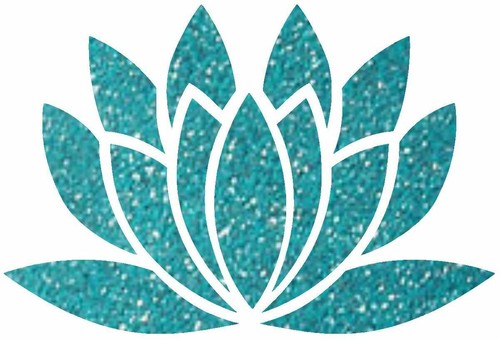 Lotus flower glitter vinyl - glitter,