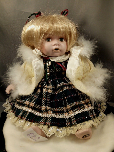 Porcelain doll - doll, 14"(36cm)