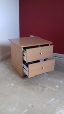 2 drawer bedside cabinet beech
