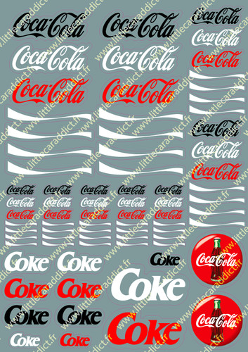 Coca decals 1 - to, 1:87