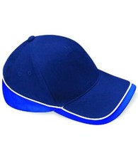 Beechfield Teamwear Baseball Competition Cap - Unisex Curved Peak Adjustable Hat