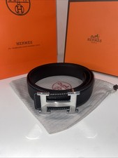 Hermès H Belt 110cm Black