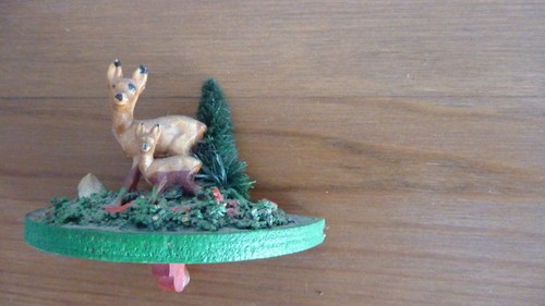 Old chalet cuckoo clock - cuckoo, deer