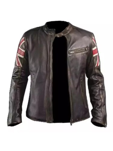 Men vintage distressed brown - men's,