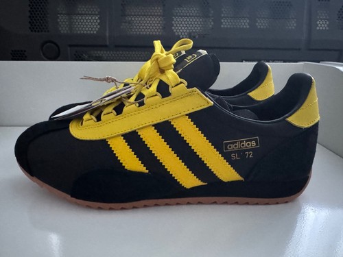 Adidas black yellow - black, /