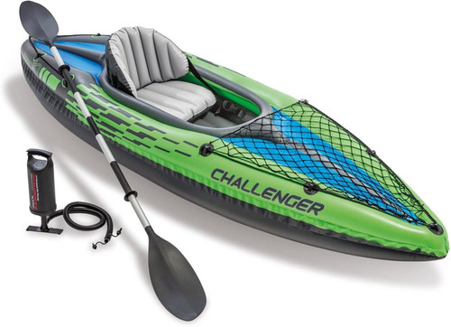 Challenger kayak man - challenger, kayak,