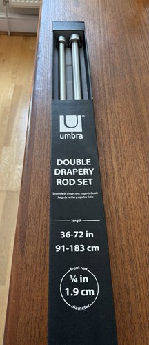 Umbra double drapery - umbra, set