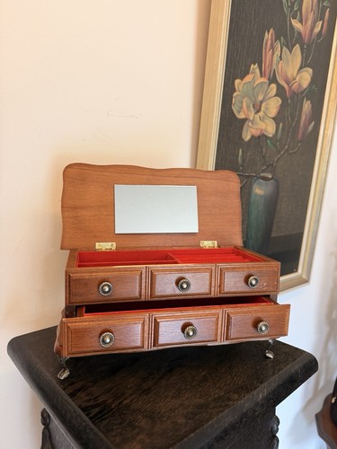 Vintage jewellery box trinket - vintage,