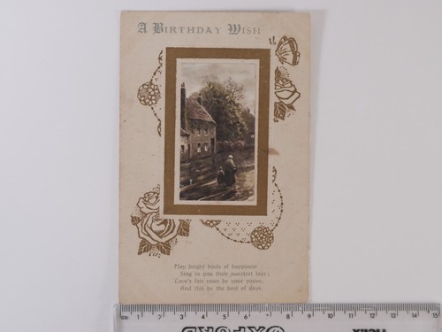 Ww1 era birthday - ww1, postcard