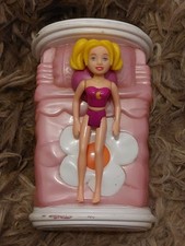 Vintage Polly Pocket Sunbed/car/2 Friends & Original Polly Pocket Herself