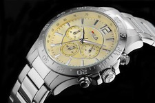 Fila Sport Chronograph Mens Watch Stopwatch Stainless Steel New. Warranty