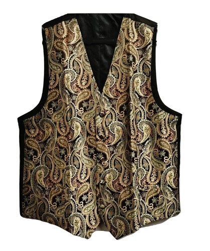 Men paisley waistcoat vest - men's,