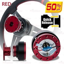 RED Steering Wheel Push-Pin Quick Release Hub Adapter Snap Off 6 Bolt Generic