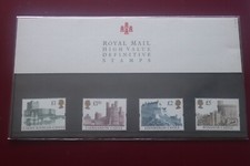 Royal Mail High Value Definitive Stamps Presentation Pack 27 March 1992 Castles