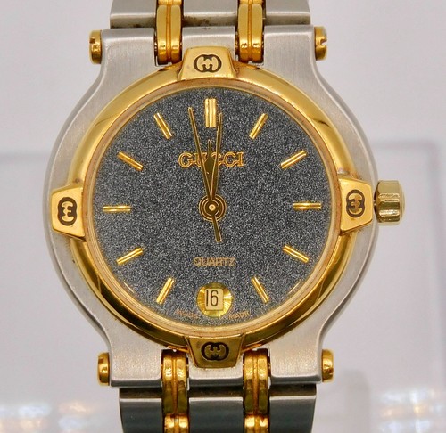 Gucci 9000l black dial - gucci,