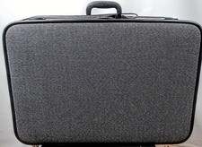 Vintage Skyway Tweed Suitcase