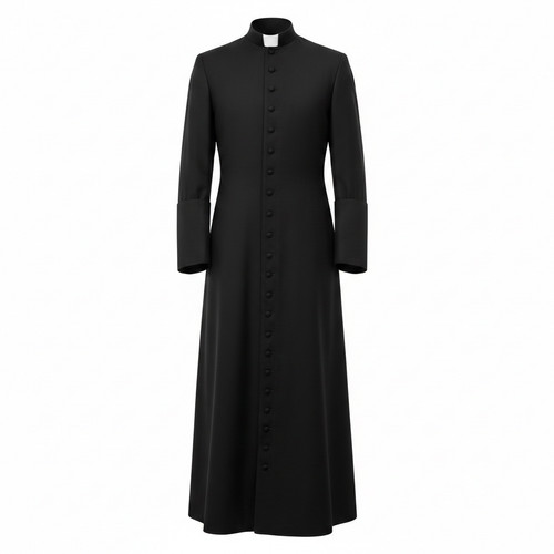 Men black priest - men's, cassock